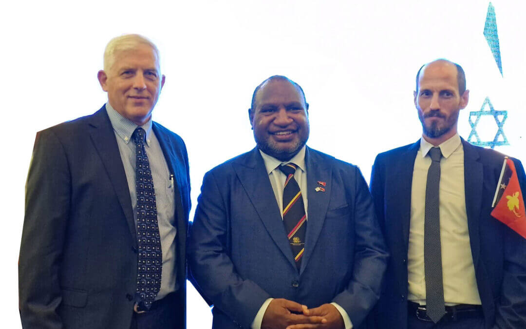 Amboya Attends Papua New Guinea Embassy Inauguration in Jerusalem